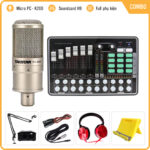 Combo Micro Takstar K200 và Soundcard MKAI H9
