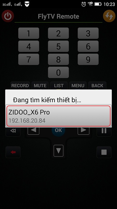 ung dung flytv remote - tim kiem thiet bi chay flytv android tv box zidoo x6 pro