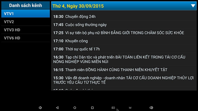 flytv android tv box ung dung xem truyen hinh tivi online mien phi flytvbox - truyen hinh xem lai
