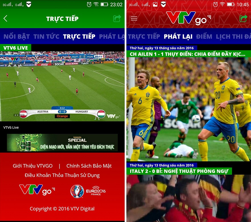 vtvgo euro 2016: ung dung xem truc tiep euro 2016 tren smartphone - anh 4