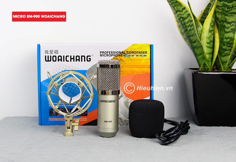 trọn bộ combo micro thu âm bm 900 woaichang + sound card v8 giá rẻ - hình 06