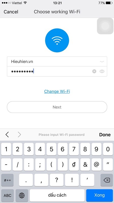 huong dan ket noi bo khuech dai song xiaomi mi dang nhap tai khoan can mo rong song