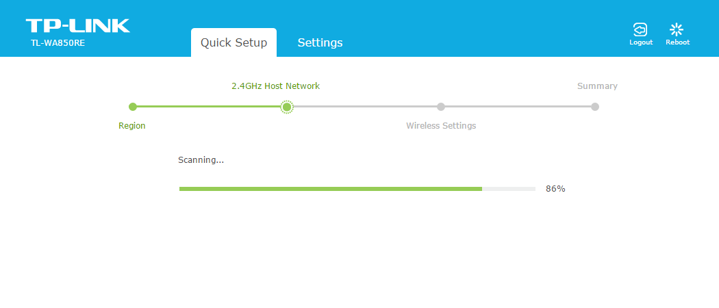 huong dan cach cau hinh tp-link tl-wa850re: quet song wifi san
