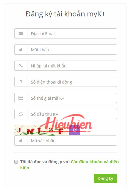 cach dang ky tai khoan myk+ de xem truyen hinh k+ tren android va ios: dang ky tai khoan myk+