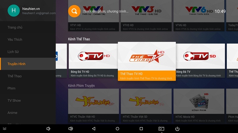 huong dan dang nhap va kich hoat fpt play tren android tv box da thanh cong