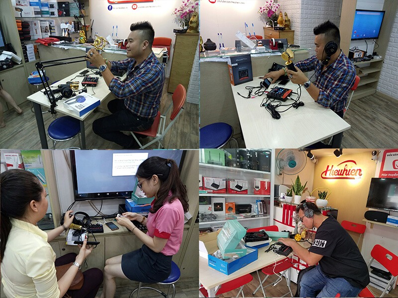 mua sắm thiết bị thu âm: micro, sound card, phụ kiện thu âm livestream tại hieuhien.vn