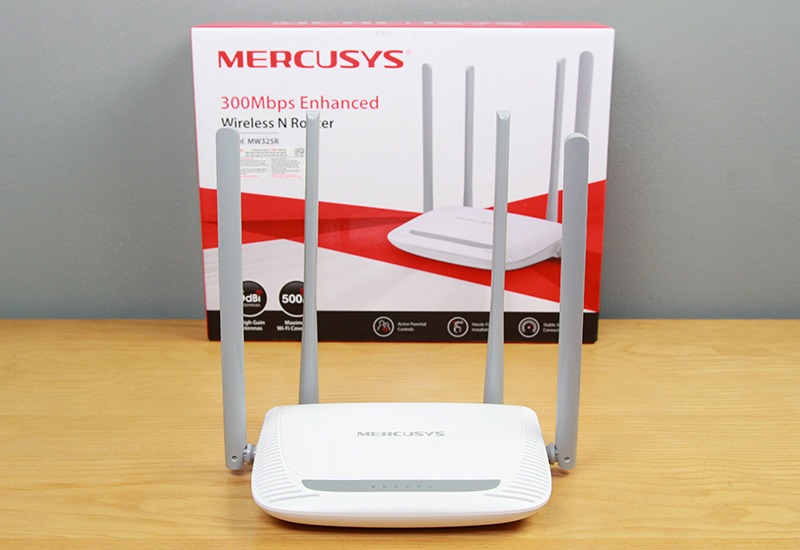 mercusys mw325r - bo phat wifi khong day toc do 300mbps, 4 ang ten 13