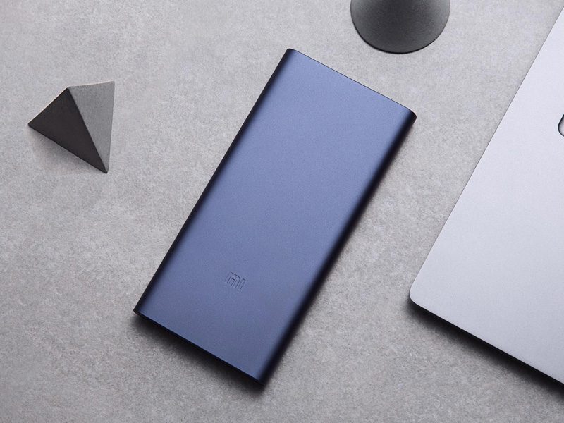 Pin sạc dự phòng Xiaomi 10000mAh Gen 2S 2018 giá rẻ, chính hãng - màu xanh mặt trước