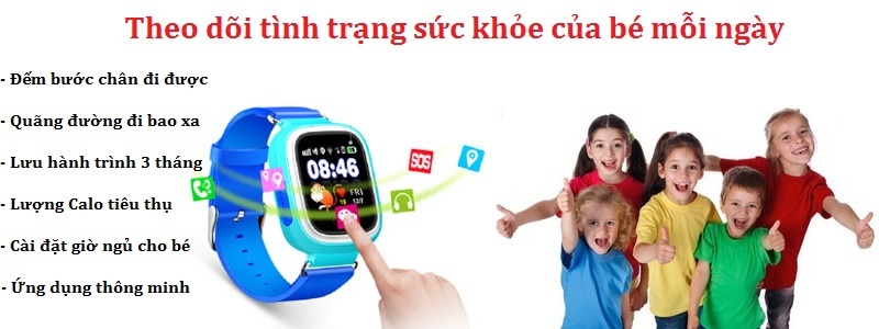 Đồng hồ định vị GPS Wonlex GW100 hỗ trợ đa tính năng dành cho bé