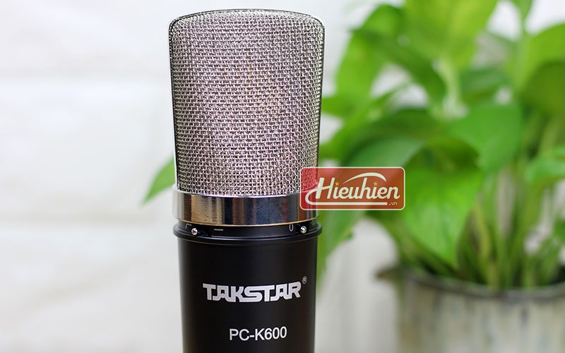 takstar pc k600 (đen) – micro thu âm condenser chuyên nghiệp cao cấp - đầu micro