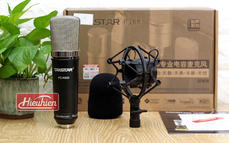 takstar pc k600 (đen) – micro thu âm condenser chuyên nghiệp cao cấp - phụ kiện