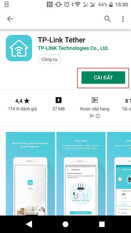 cách cấu hình bộ phát wifi tp-link archer c50 bằng ứng dụng tether - hình 03