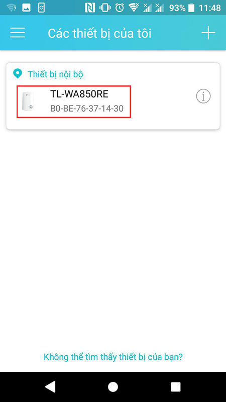 hướng dẫn cách cấu hình tp-link tl-wa850re qua app tether trên điện thoại hình 04