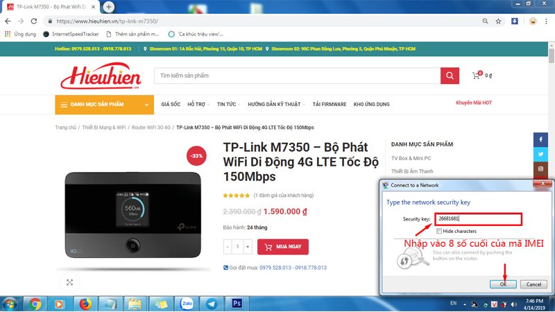 hướng dẫn cấu hình tp-link m7350 - bộ phát wifi 4g di động qua trình duyệt web - hình 01