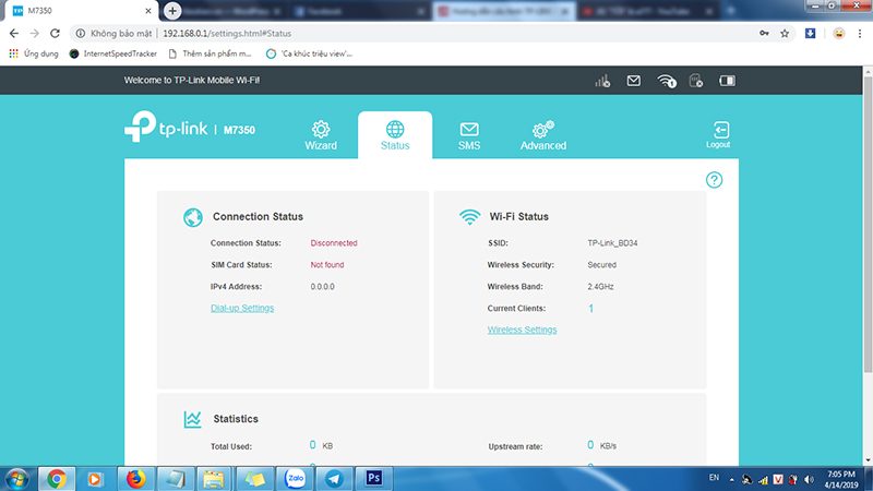 hướng dẫn cấu hình tp-link m7350 - bộ phát wifi 4g di động qua trình duyệt web - hình 03