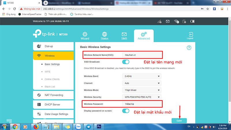 hướng dẫn cấu hình tp-link m7350 - bộ phát wifi 4g di động qua trình duyệt web - hình 07