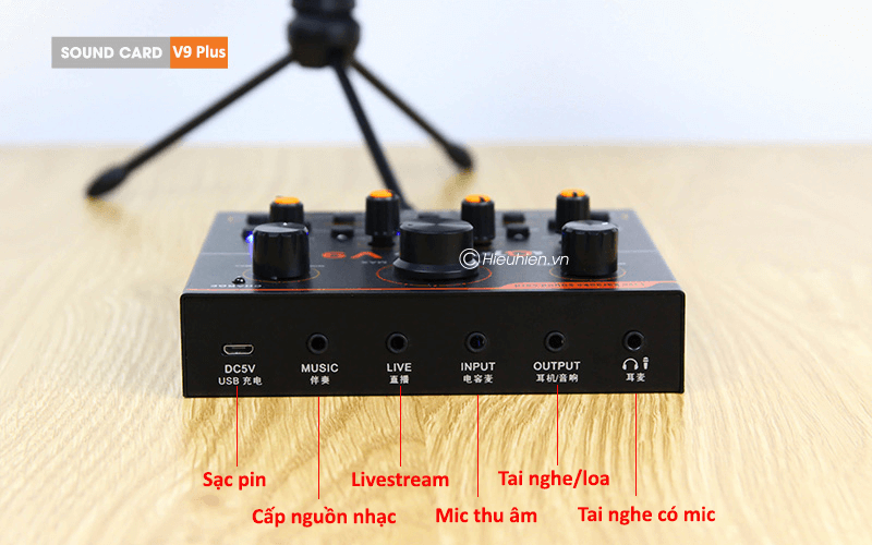 Hướng dẫn lắp đặt và sử dụng Sound card AQTA V9 Plus để thu âm