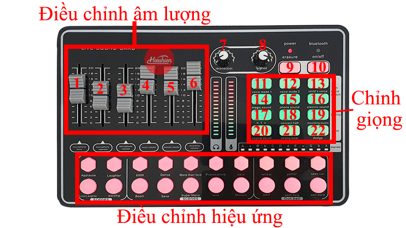 hướng dẫn lắp đặt và sử dụng sound card thu âm mkai h9 - hình 02