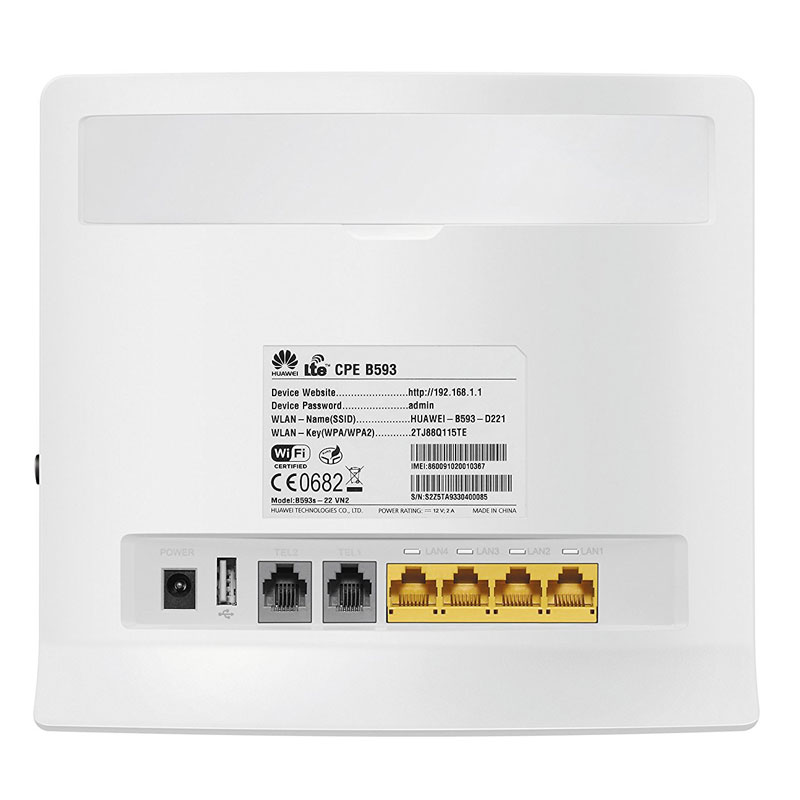 Huawei B593s-22 - Bộ phát Wifi 4G 150Mbps, Hỗ trợ 32 user cho xe khách