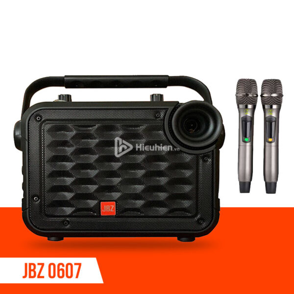Loa Kéo Xách Tay JBZ 0607 - Tặng Kèm 2 Micro Karaoke Không Dây - Ảnh 1