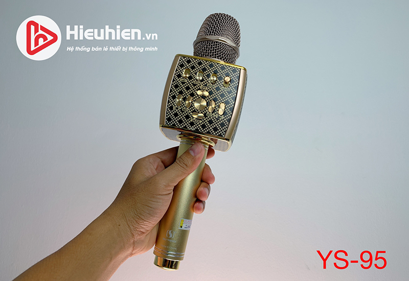 Micro YS95 Mic Karaoke Bluetooth Tích Hợp Live Stream, Giả Giọng