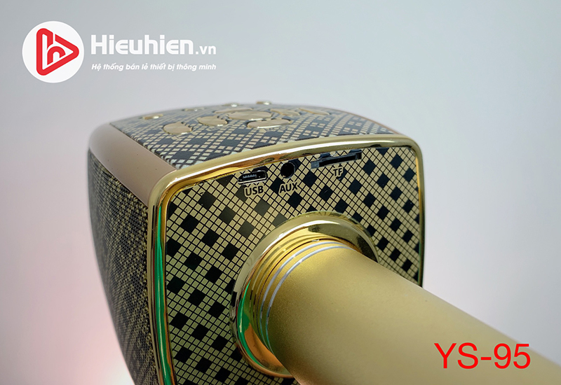 Micro YS95 Mic Karaoke Bluetooth Tích Hợp Live Stream, Giả Giọng