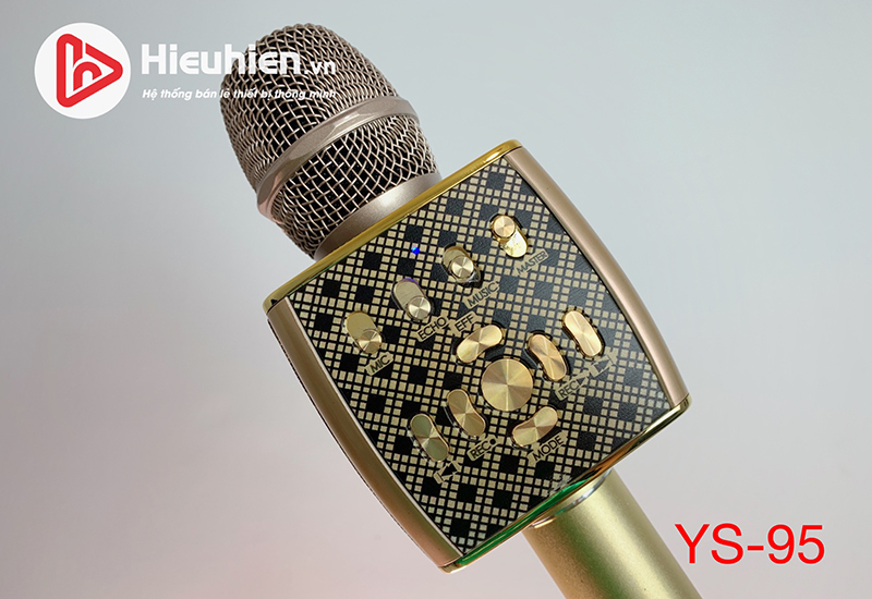 Micro YS95 Mic Karaoke Bluetooth Tích Hợp Live Stream, Giả Giọng