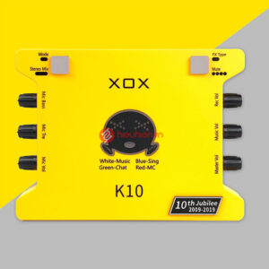XOX K10 tiếng Anh phiên bản mới 2020 ✅ Phiên bản cải tiến mới ✅ Nâng cấp từ dòng sound card XOX K10 tiếng Trung và XOX KS108 ✅ Âm thanh Cực Hay