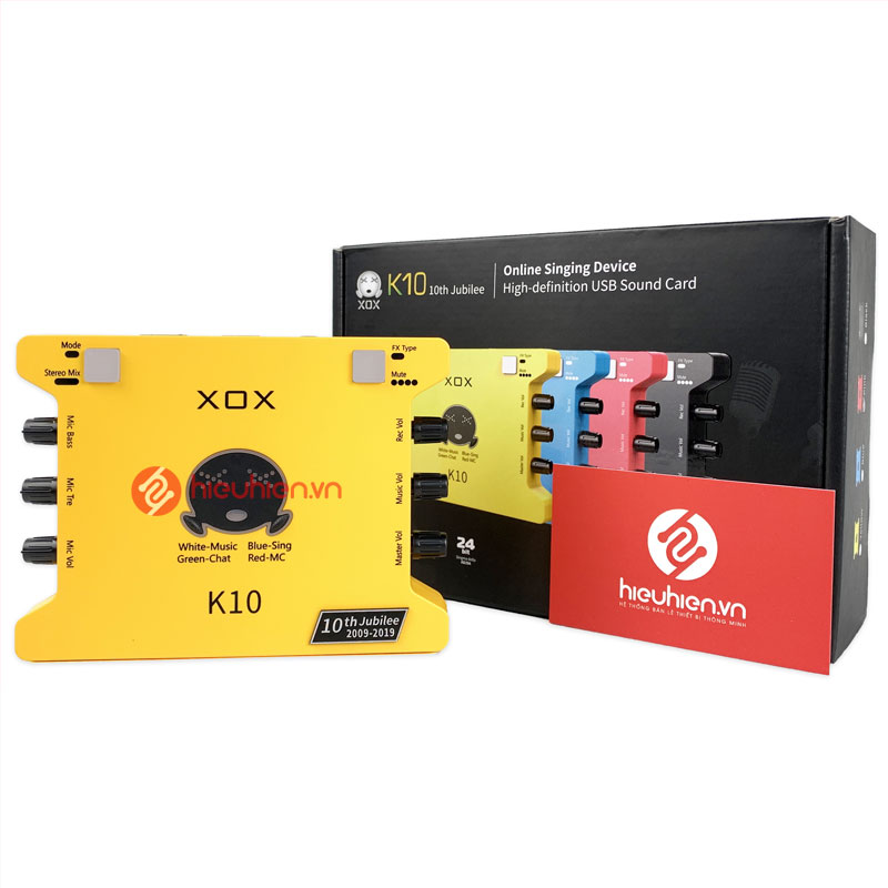 XOX K10 tiếng Anh phiên bản mới 2020 ✅ Phiên bản cải tiến mới ✅ Nâng cấp từ dòng sound card XOX K10 tiếng Trung và XOX KS108 ✅ Âm thanh Cực Hay