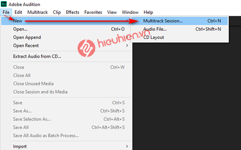 tao ban ghi am bang adobe audtion voi sound card k10 tieng anh