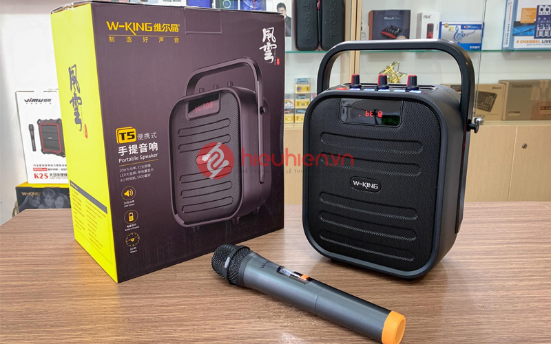 w-king t5 loa karaoke xach tay nho gon, tang kem micro - hình 15