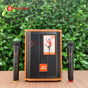 loa kéo jbz j6 - loa karaoke di động kèm 2 micro không dây - hình 02