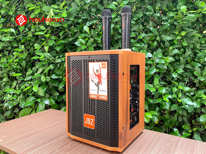 loa kéo jbz j6 - loa karaoke di động kèm 2 micro không dây - hình 15