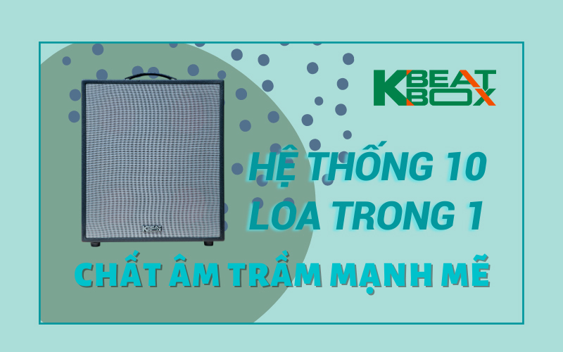 loa karaoke di đông acnos cs550 thiết kế nhiều loa nhỏ