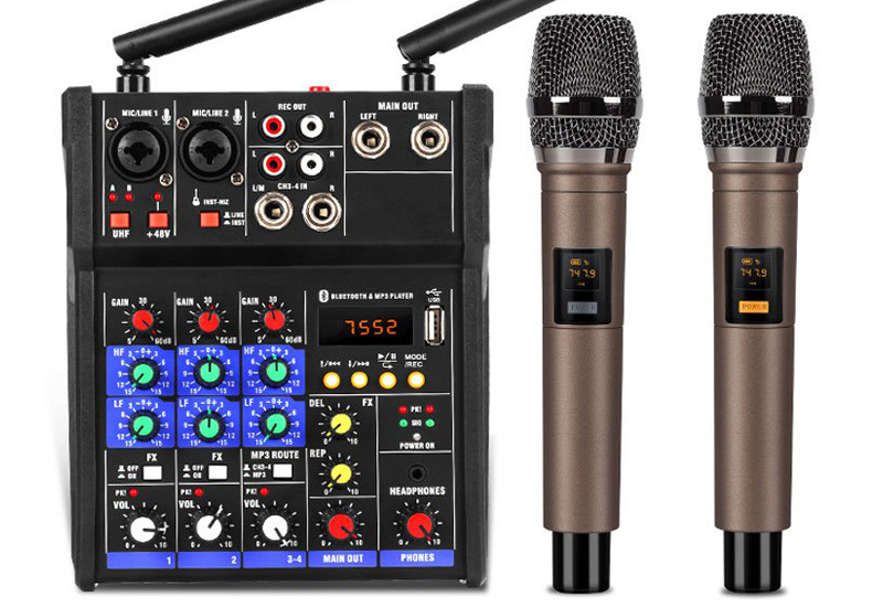 mixer g4 chỉnh âm thanh kết nối ra loa hình 12