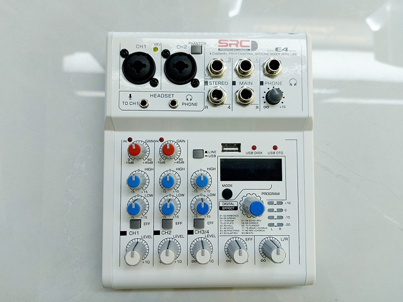 mixer src e4 hát karaoke thu âm chuyên nghiệp