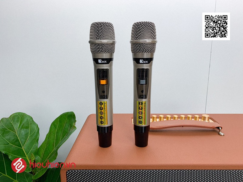 cặp micro uhf không dây nhẹ mic của kcbox kc279