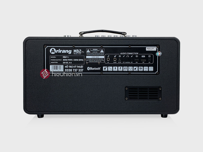 loa arirang mb2 pro có đầy đủ cổng kết nối