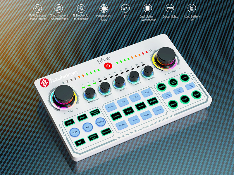 sound card thu âm fifine sc6