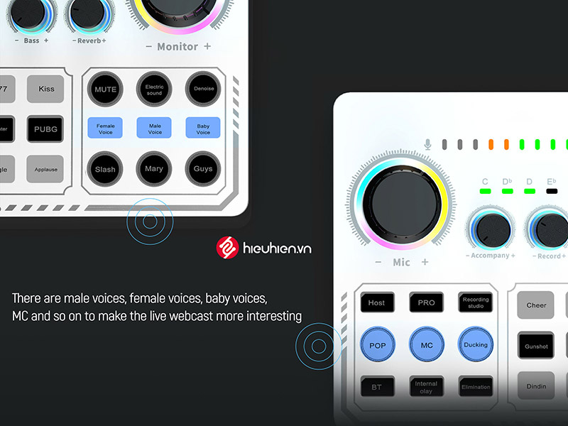 dung lương pin lớn của soundcard fifine sc6