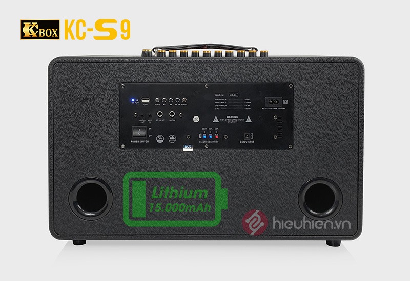 so sánh loa kcbox s9 và kcbox s9 plus về thời lượng pin