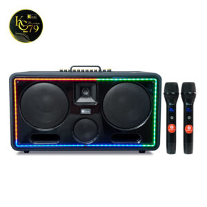 KCBOX KC279 Premium - Loa Karaoke Xách Tay Cao Cấp, Bass Đôi 20cm, 300W RMS