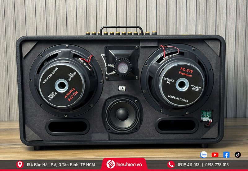 Loa KC279 Premium được trang bị cặp loa bass mới