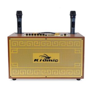 Kiomic K36 Pro - Loa Karaoke Bass Đôi 20cm, Kèm 2 Micro